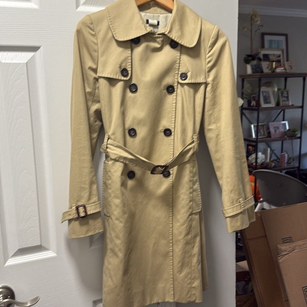 J. Crew Tan Trench Coat Timeless Design